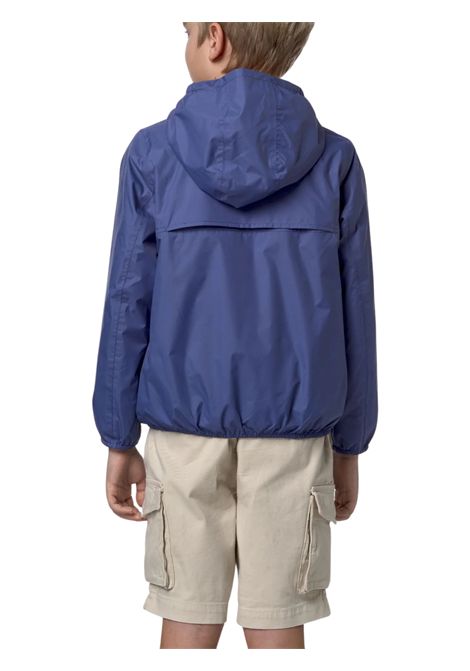 Reversible blue/orange jacket for children K-way | K3121QW/SUAZZURRO/ARANCIO