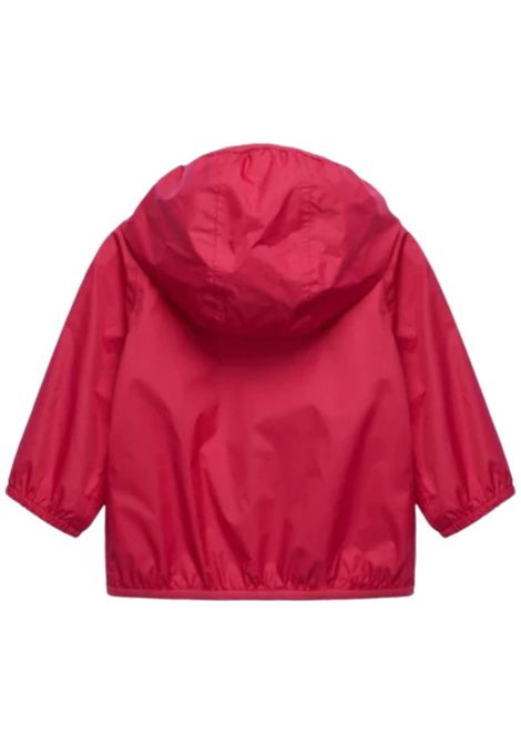 Reversible pink/fuchsia baby jacket K-way | K31231W/SUROSA/FUCSIA