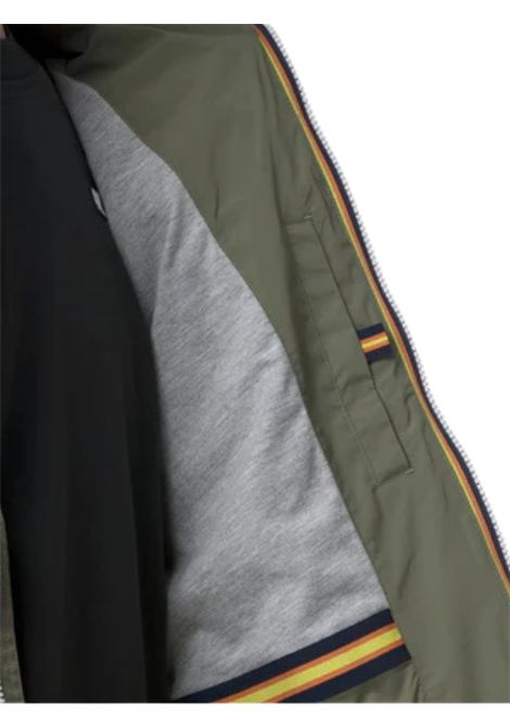 Smanicato bambino verde in nylon K-way | K3123TW/MOVERDE