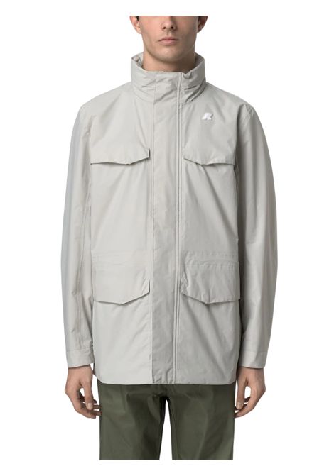 Giubbino bambino beige in nylon K-way | K4131UW/MOBEIGE