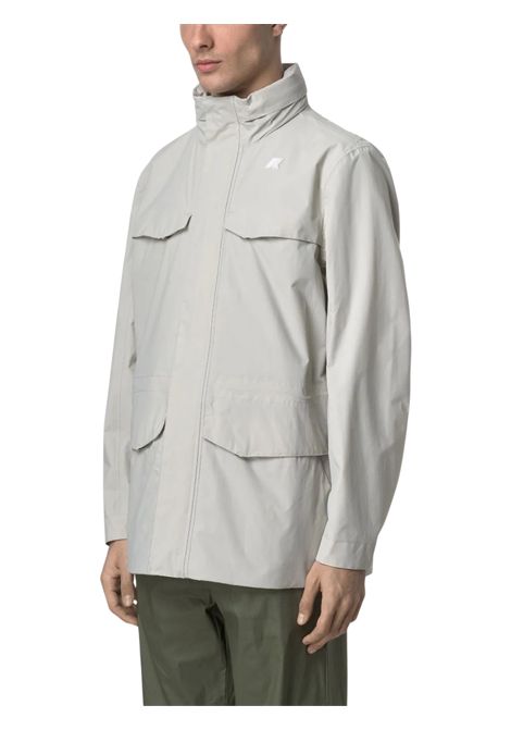 Giubbino bambino beige in nylon K-way | K4131UW/MOBEIGE