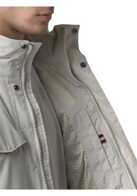Giubbino bambino beige in nylon K-way | K4131UW/MOBEIGE