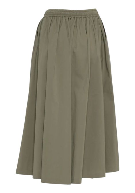 Gonna bambina verde in cotone K-way | K4147DW/MOVERDE