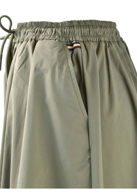 Gonna bambina verde in cotone K-way | K4147DW/MOVERDE