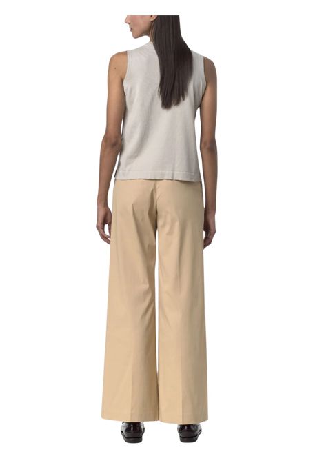 Pantalone bambina beige in cotone K-way | K61367W/MOBEIGE