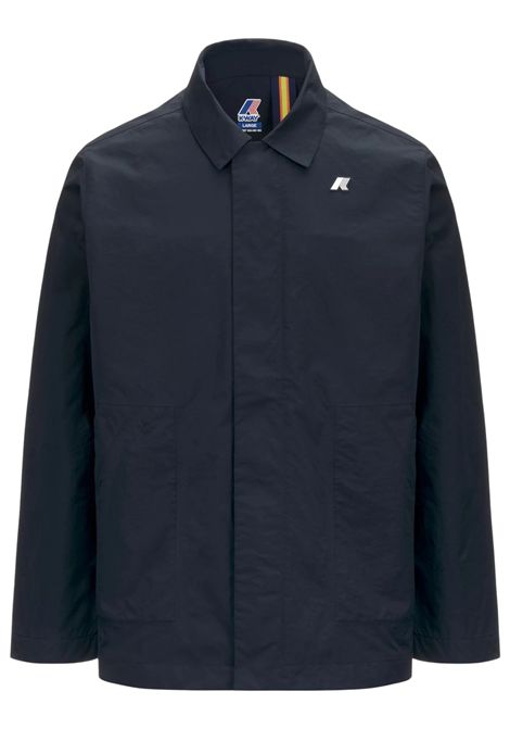 Giubbino bambino in nylon e cotone K-way | K61382W/MOBLU