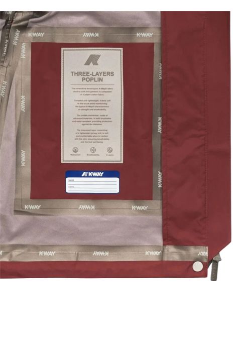 Giubbino bambina bordeau in cotone K-way | K7132SW/MOBORDEAU