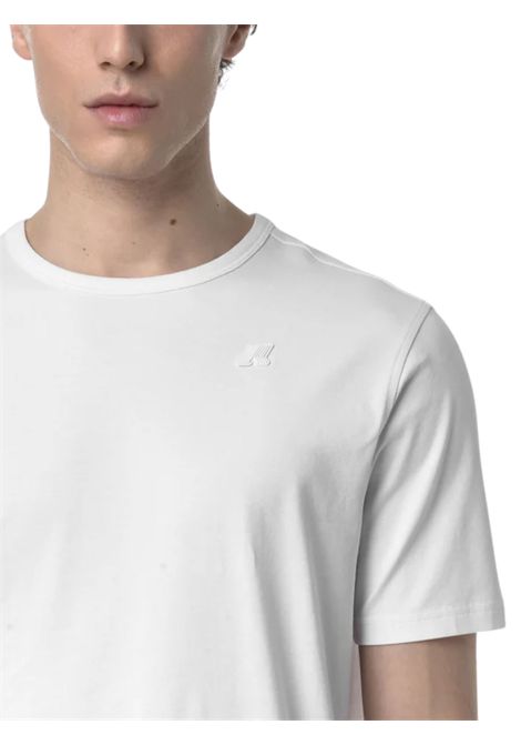 T-shirt bambino bianca in cotone K-way | K71349W/MOBIANCO