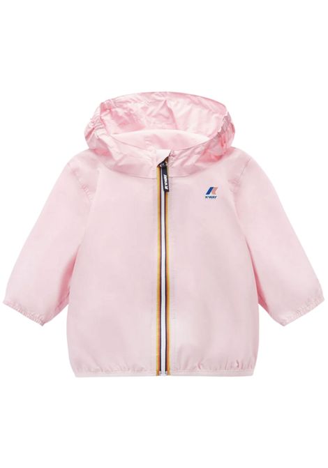 Giubbino neonato rosa in nylon K-way | K8122BW/SUROSA
