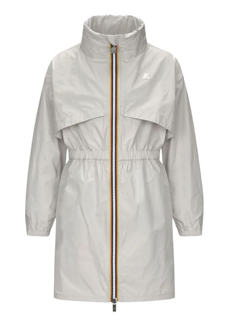 Trench bambina beige in nylon K-way | K8132NW/MOBEIGE