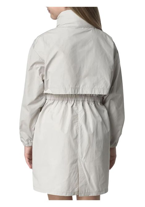 Trench bambina beige in nylon K-way | K8132NW/MOBEIGE