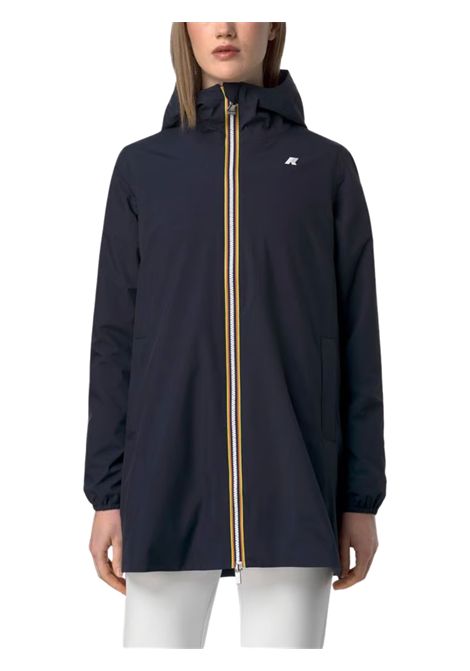 Giubbino bambina blu in nylon K-way | K8133YW/MOBLU