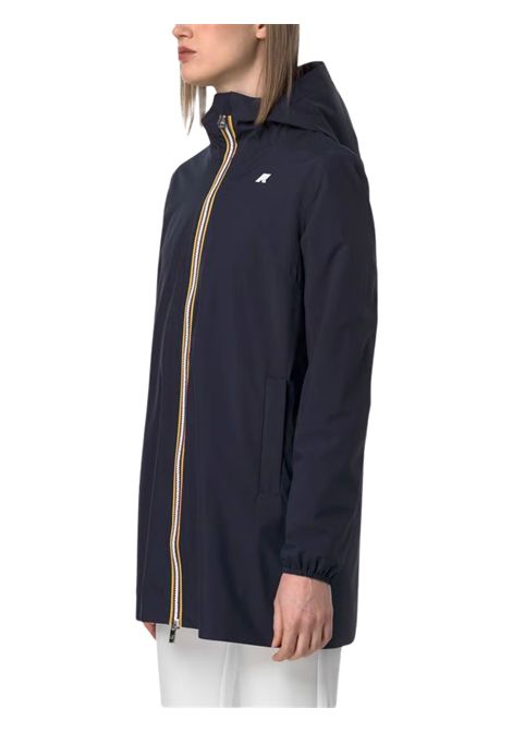 Giubbino bambina blu in nylon K-way | K8133YW/MOBLU