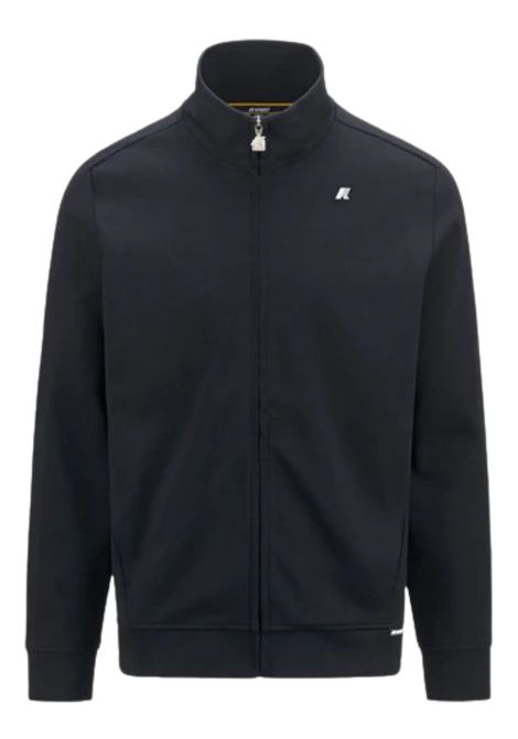 Felpa bambino blu in cotone K-way | K81369W/MOBLU