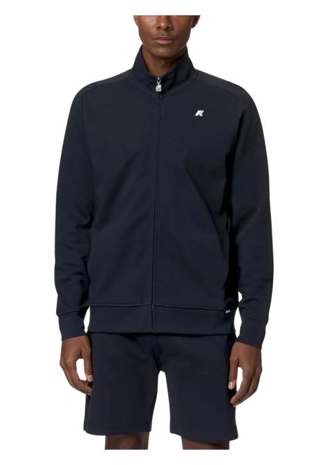 Felpa bambino blu in cotone K-way | K81369W/MOBLU