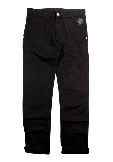 Black cotton trousers for children Kenzo | KF22004/FINERO