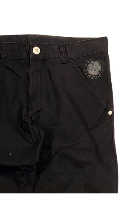 Black cotton trousers for children Kenzo | KF22004/FINERO