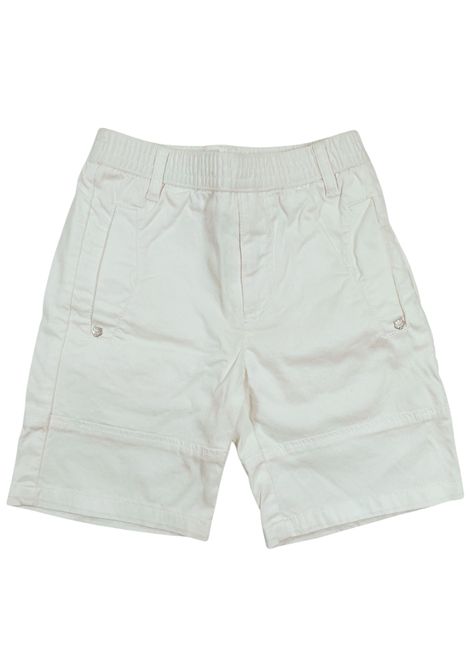 Bermuda bambino bianco in cotone Kenzo | KF25004/FIBIANCO