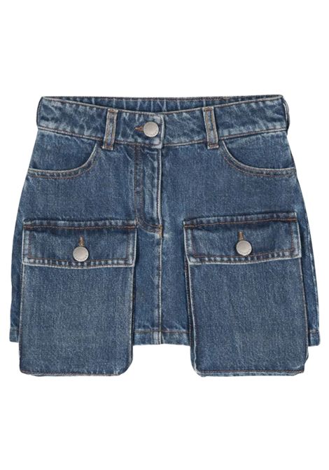 Gonna bambina in cotone denim KHRISJOY | KU7A01/FIDENIM