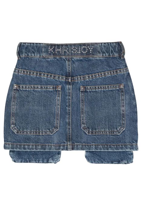 Gonna bambina in cotone denim KHRISJOY | KU7A01/FIDENIM