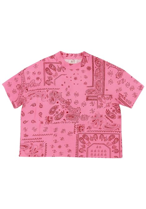 T-shirt bambina rosa in cotone KHRISJOY | KV8P01/DEBROSA