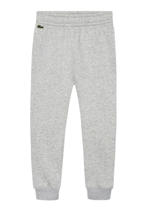 Grey cotton trousers for children LA COSTE | XJ9728/MAGRIGIO