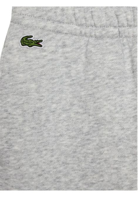 Grey cotton trousers for children LA COSTE | XJ9728/MAGRIGIO