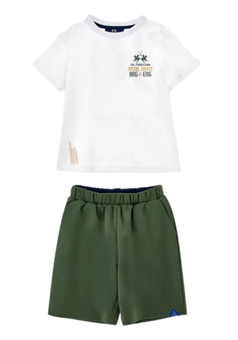 Completo bambino bianco in cotone LA MARTINA | 5F14/MABIANCO