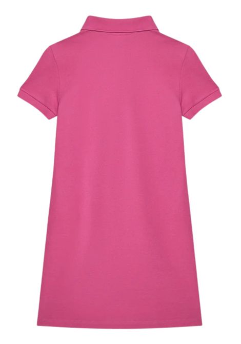 Fuchsia cotton dress for girls LACOSTE | EJ2816/MAFUCSIA