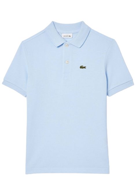 Polo unisex azzurra in cotone LACOSTE | PJ2909/MAAZZURRO