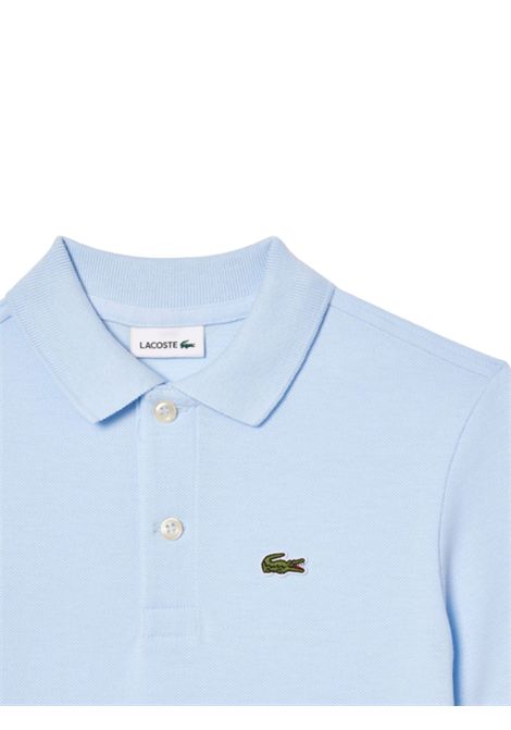 Polo unisex azzurra in cotone LACOSTE | PJ2909/MAAZZURRO
