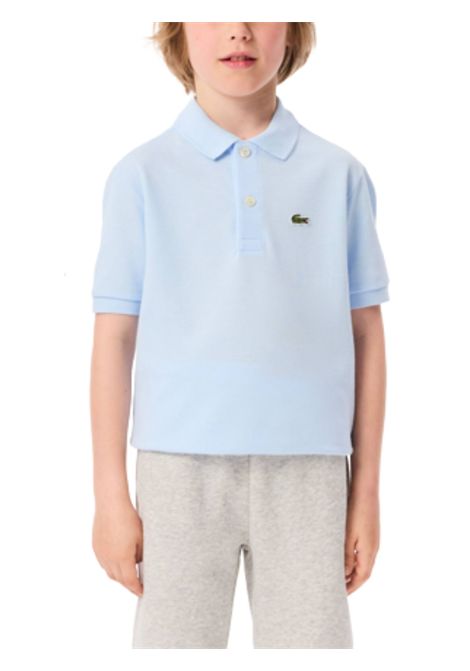 Polo unisex azzurra in cotone LACOSTE | PJ2909/MAAZZURRO
