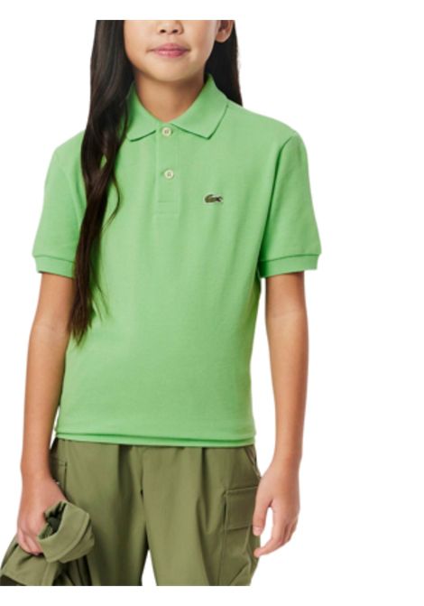 Polo unisex verde in cotone LACOSTE | PJ2909/MAVERDE