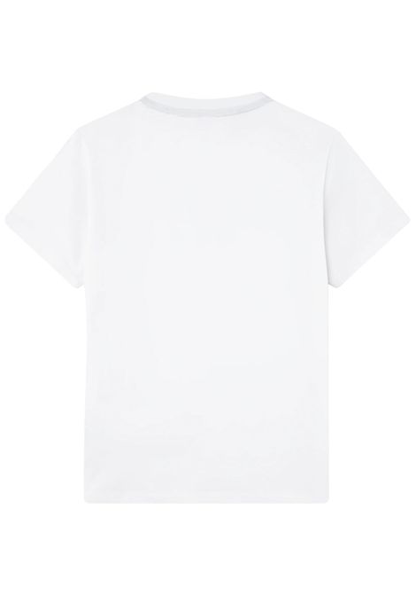 White cotton T-shirt for children LACOSTE | TJ1122/MABIANCO