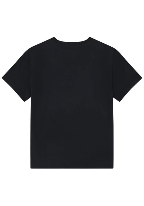 Black cotton T-shirt for children LACOSTE | TJ1122/MANERO