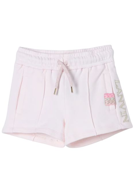 Shorts bambina rosa in cotone LANVIN | N0035/DELROSA