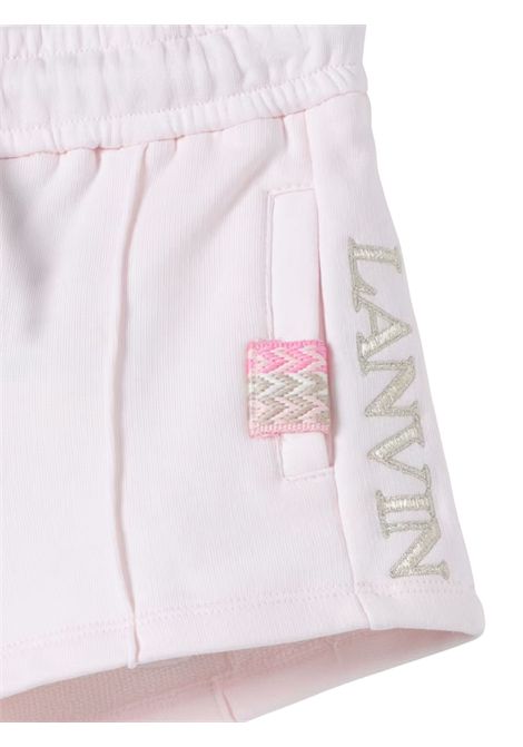 Shorts bambina rosa in cotone LANVIN | N0035/DELROSA
