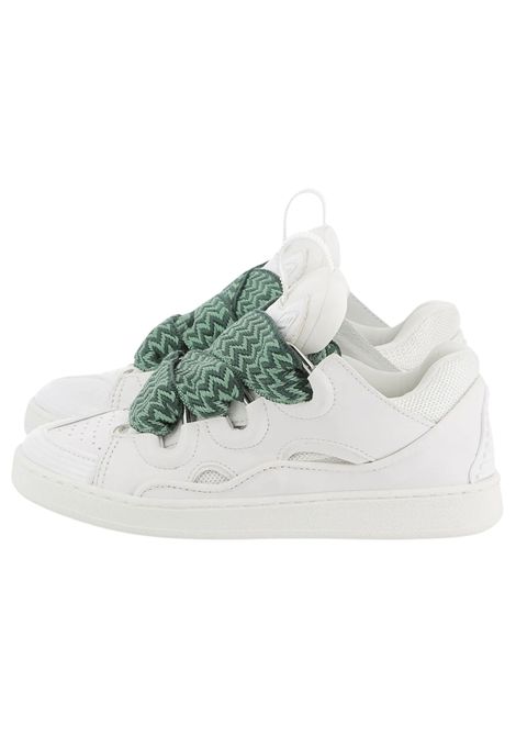 Sneakers LANVIN kids bianco con design a inserti LANVIN | N30218/MABIANCO