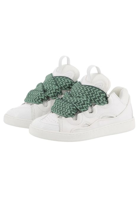 Sneakers LANVIN kids bianco con design a inserti LANVIN | N30218/MABIANCO