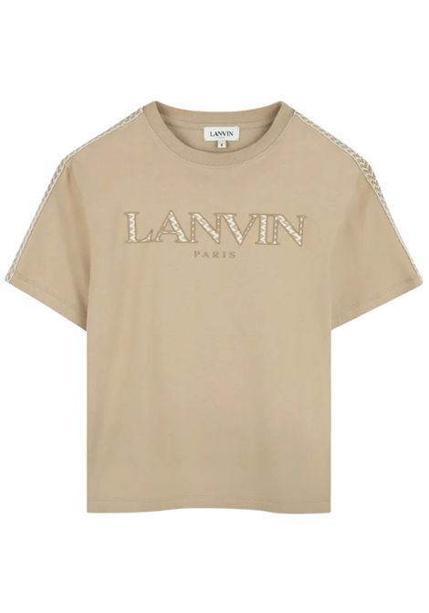 Beige cotton T-shirt for children LANVIN | N30219/DELBEIGE