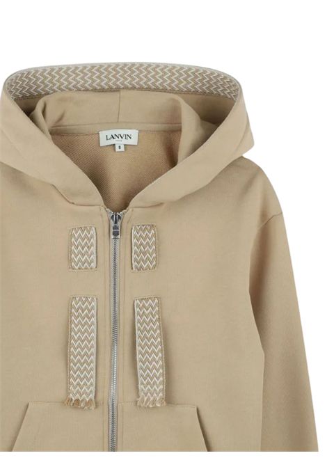 Felpa bambino beige in cotone LANVIN | N30228/DELBEIGE