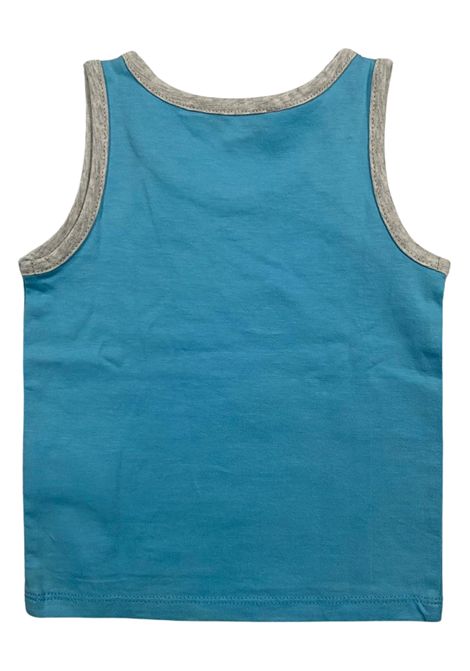 Canotta neonato azzurra in cotone LITTLE MARC JACOBS | W05072/FIAZZURRO