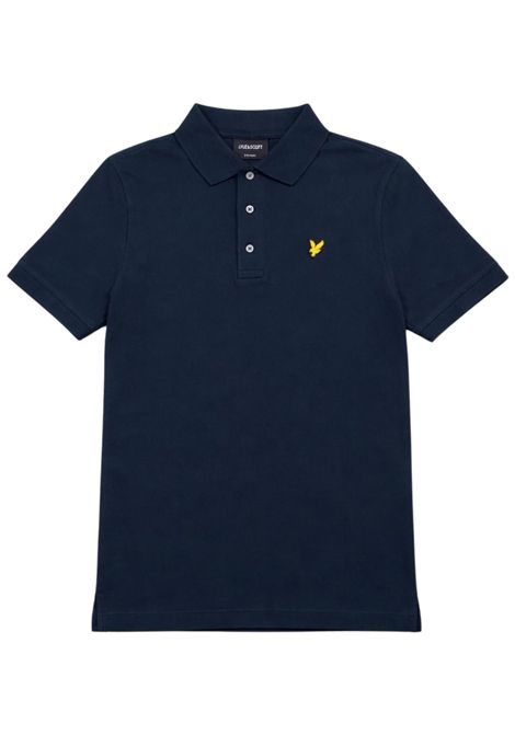 Polo bambino nera in cotone LYLE & SCOTT | 2000NERO