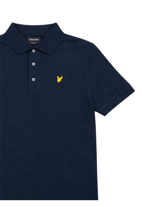 Polo bambino nera in cotone LYLE & SCOTT | 2000NERO