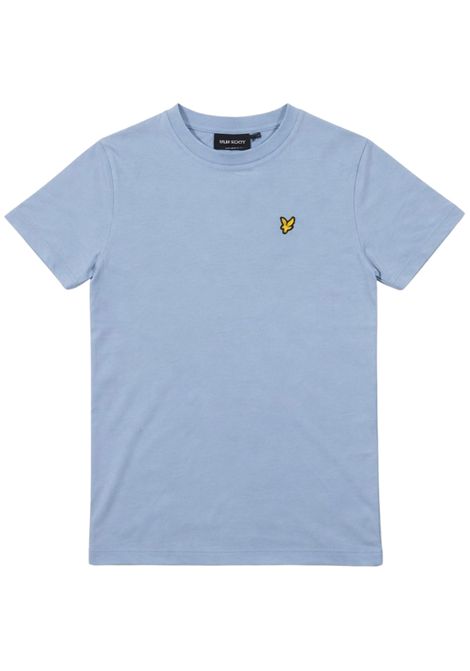 T-shirt bambino azzurra in cotone LYLE & SCOTT | 2000VAZZURRO