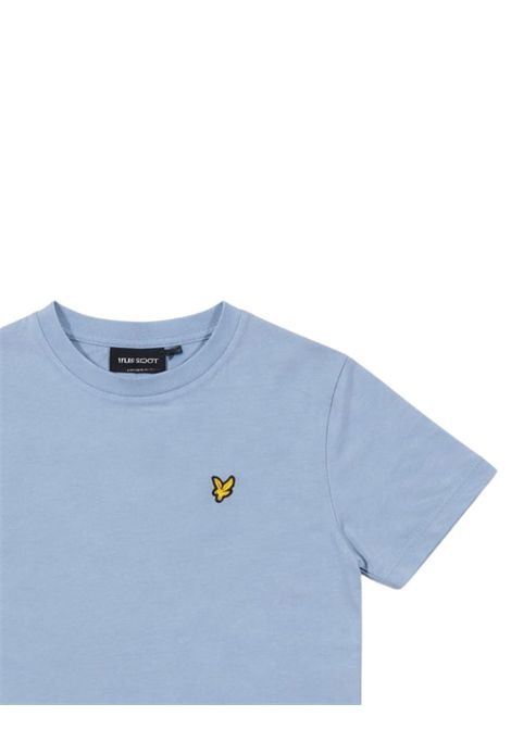 T-shirt bambino azzurra in cotone LYLE & SCOTT | 2000VAZZURRO