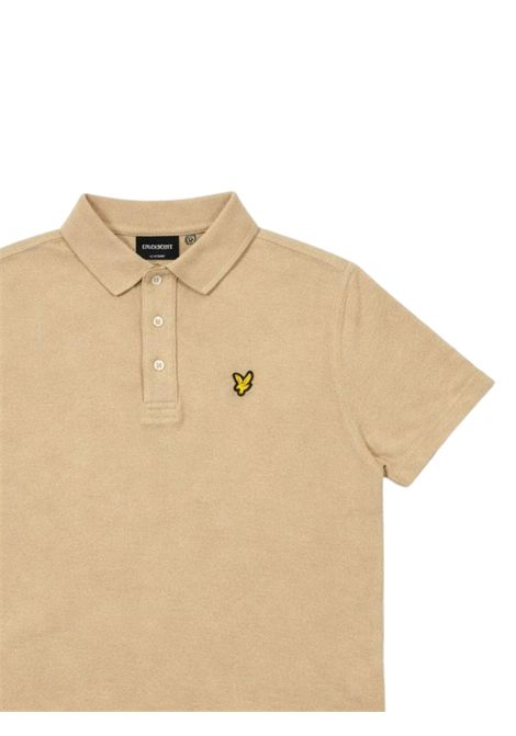 Beige cotton polo shirt for children LYLE & SCOTT | 2201BEIGE