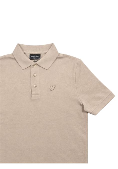 Polo bambino in cotone e lino LYLE & SCOTT | 2204SABBIA