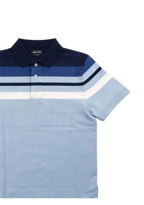 Polo bambino azzurra in cotone LYLE & SCOTT | 2402AZZURRO