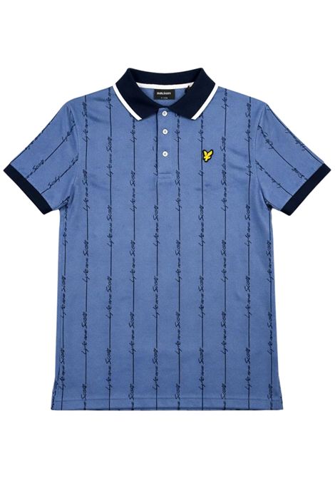Polo bambino in misto viscosa LYLE & SCOTT | 2404BLU